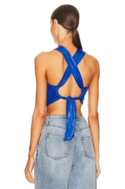 Camila Coelho Hailey Top Blue -Camila coelho Sales COEL WS325 V3