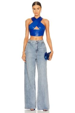 Camila Coelho Hailey Top Blue -Camila coelho Sales COEL WS325 V4