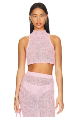 Camila Coelho Cleo Top Pink -Camila coelho Sales COEL WS327 V1 2