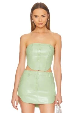 Camila Coelho Rory Top Seafoam Green
