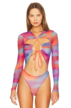 Camila Coelho Jeramie Bodysuit Rainbow -Camila coelho Sales COEL WS335 V2
