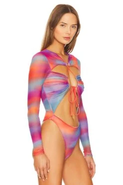 Camila Coelho Jeramie Bodysuit Rainbow -Camila coelho Sales COEL WS335 V3