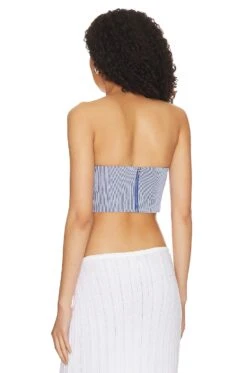 Camila Coelho Kit Bustier Blue & White -Camila coelho Sales COEL WS346 V3