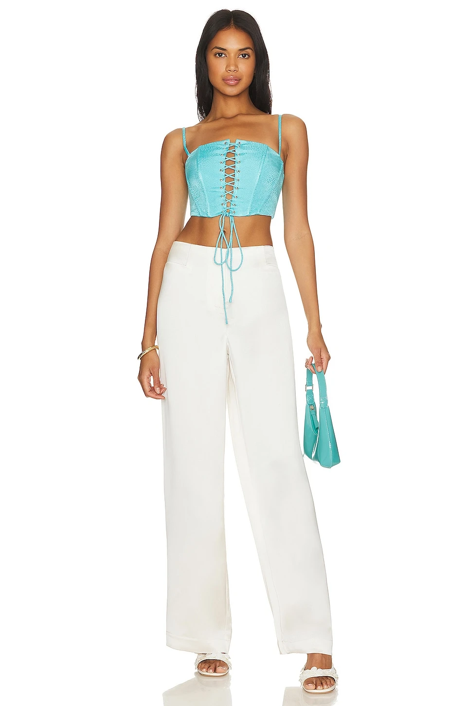 Camila Coelho Natal Top Bright Blue 6 Camila Coelho Natal Top Bright Blue - Image 4