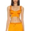 Camila Coelho Barton Crop Top Apricot Orange 2 Camila Coelho Barton Crop Top Apricot Orange -Camila coelho Sales COEL WS357 V1