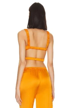 Camila Coelho Barton Crop Top Apricot Orange -Camila coelho Sales COEL WS357 V3