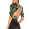 Camila Coelho Giselle Top Olive Green 1 Camila Coelho Giselle Top Olive Green -Camila coelho Sales COEL WS35 V1