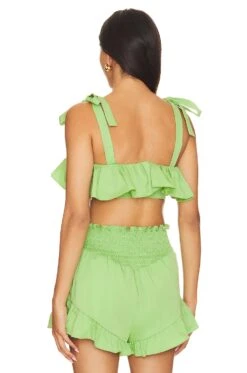 Camila Coelho Brittany Crop Top Green 8 Camila Coelho Brittany Crop Top Green -Camila coelho Sales COEL WS362 V3