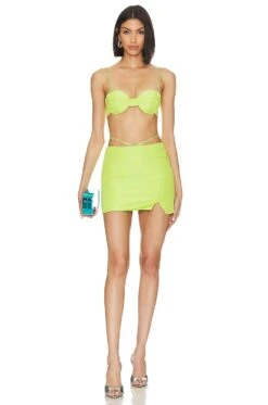 Camila Coelho Crystal Bralette Apple Green -Camila coelho Sales COEL WS363 V4