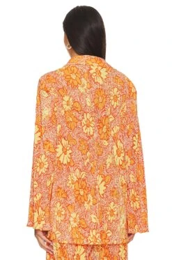 Camila Coelho Pacha Top Orange Floral -Camila coelho Sales COEL WS364 V4