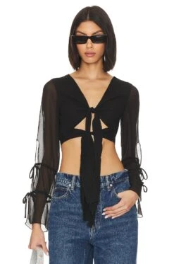 Camila Coelho Marseille Top Black