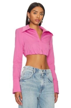 Camila Coelho Bardem Crop Top Hot Pink 7 Camila Coelho Bardem Crop Top Hot Pink -Camila coelho Sales COEL WS372 V2