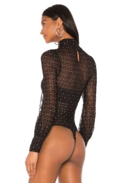 Camila Coelho Mara Bodysuit Black -Camila coelho Sales COEL WS38 V4