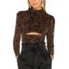 Camila Coelho Kristi Top Brown Leopard 1 Camila Coelho Kristi Top Brown Leopard -Camila coelho Sales COEL WS40 V1