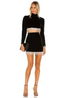 Camila Coelho Aliah Cropped Top Black -Camila coelho Sales COEL WS47 V4