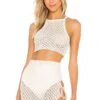 Camila Coelho Offshore Crop White & Gold 2 Camila Coelho Offshore Crop White & Gold -Camila coelho Sales COEL WS80 V1