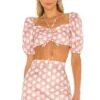 Camila Coelho Josefina Top Pink Dot -Camila coelho Sales COEL WS90 V1