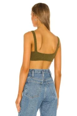 Camila Coelho Adelie Knit Bra Green -Camila coelho Sales COEL WS97 V4