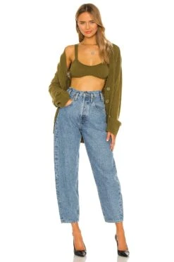 Camila Coelho Adelie Knit Bra Green -Camila coelho Sales COEL WS97 V5