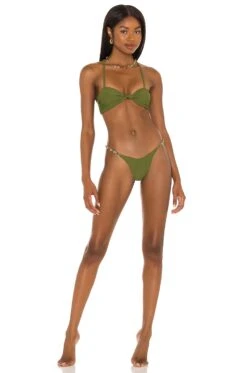 Camila Coelho Kaylane Top Dark Sage -Camila coelho Sales COEL WX102 V4