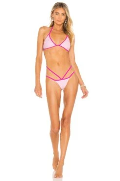 Camila Coelho BAS DE MAILLOT DE BAIN BELMIRA Pink Multi -Camila coelho Sales COEL WX115 V4