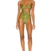 Camila Coelho Azaria One Piece Jungle Green Leopard -Camila coelho Sales COEL WX133 V1