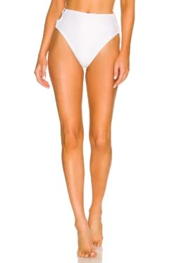 Camila Coelho Lucio High Waist Bottom White