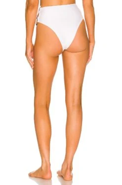Camila Coelho Lucio High Waist Bottom White -Camila coelho Sales COEL WX145 V4
