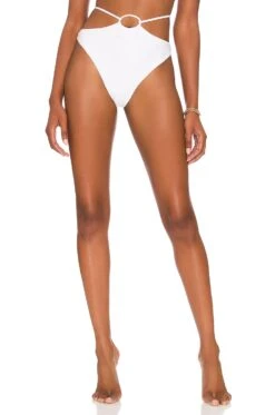 Camila Coelho Sandro High Waist Bottom White