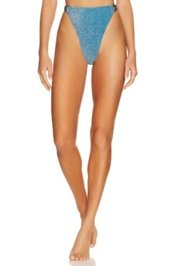 Camila Coelho Marcella High Waist Bottom Blue
