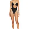 Camila Coelho Angelo One Piece Black & Camel