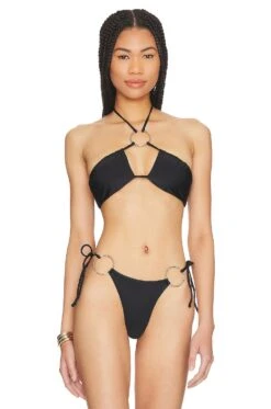 Camila Coelho Agata Top Black