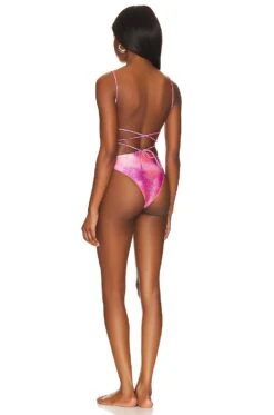 Camila Coelho Ileana One Piece Pink Sparkle -Camila coelho Sales COEL WX219 V3