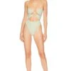 Camila Coelho Marcelo One Piece Pastel Green 1 Camila Coelho Marcelo One Piece Pastel Green -Camila coelho Sales COEL WX233 V1