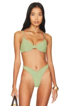 Camila Coelho Giselle Top Green