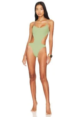 Camila Coelho Giselle One Piece Green