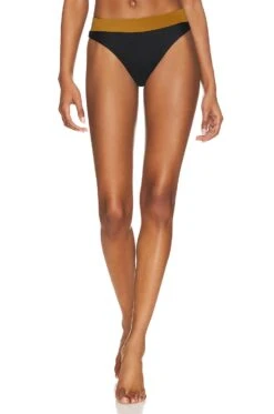 Camila Coelho Santos Bottom Black & Tan -Camila coelho Sales COEL WX244 V1 1