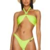 Camila Coelho Sintia Top Neon Yellow