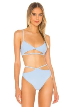 Camila Coelho Marina Top Aqua