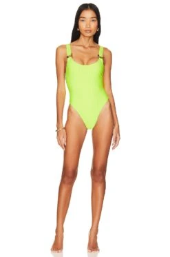 Camila Coelho Sintia One Piece Neon Yellow