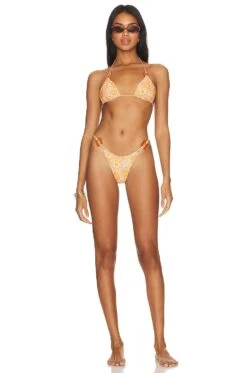 Camila Coelho Rita Bottom Orange Floral -Camila coelho Sales COEL WX253 V4