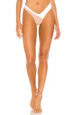 Camila Coelho Rumba Bottom White & Nude