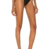 Camila Coelho Andres High Waist Bottom Black & Nude