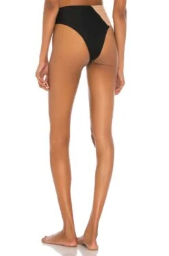 Camila Coelho Andres High Waist Bottom Black & Nude -Camila coelho Sales COEL WX47 V4